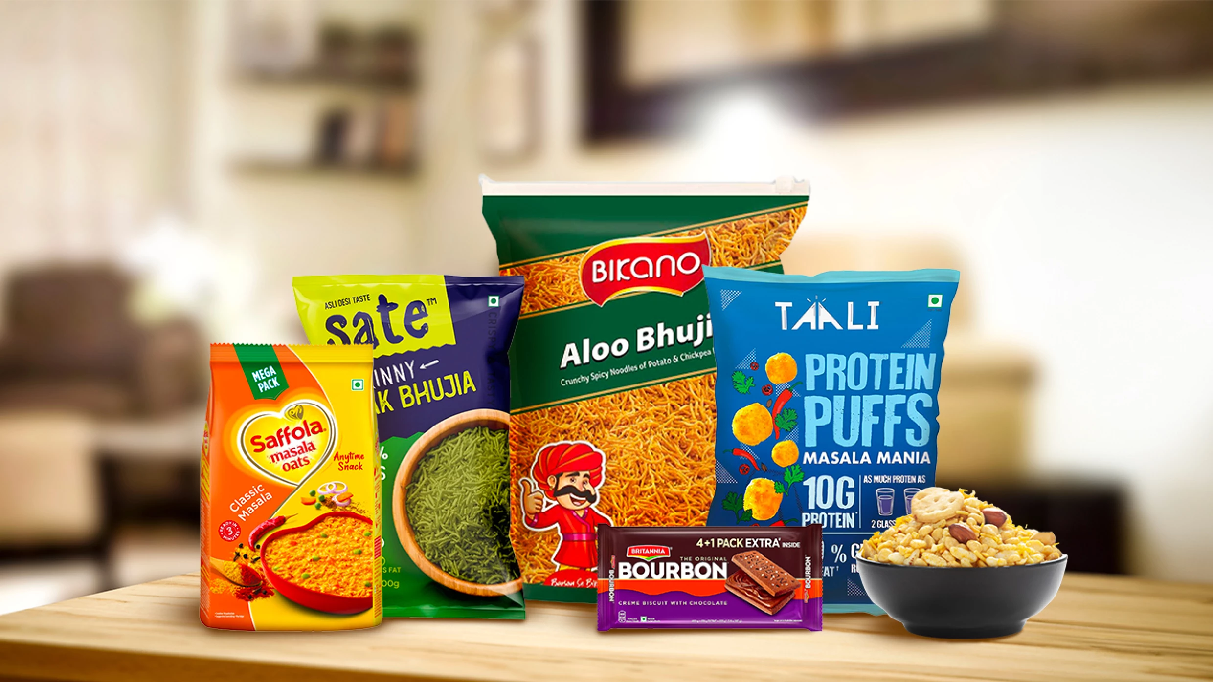 Instant food snacks category